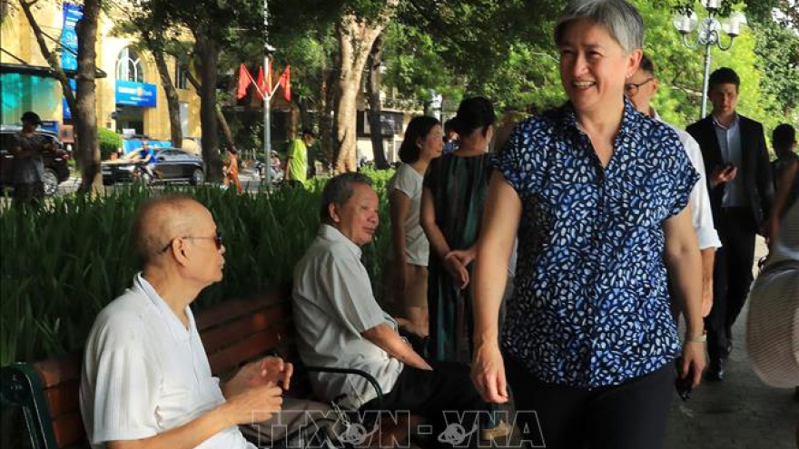 Penny Wong explores Hanoi landmark, samples coffee in Old Quarter